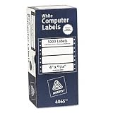 Avery 04065 White Continuous Form Hi- Speed (15000, 4x15/16 Labels)