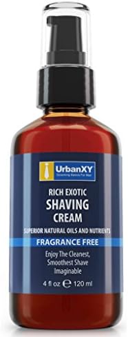 Luxury Shaving Cream For Men - Infuse And Prepare Your Beard And Moisturize Your Skin With The Must-Have Luxury Shaving Cream By UrbanXY For Men. BIG 4oz VALUE SIZE!