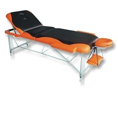 Massageliege Massagebank Massagetisch mobil orange