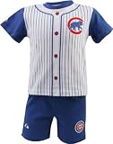 Chicago Cubs Toddler Pinstripe Short Set