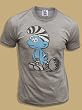 Junk Food Smurfs Jail Smurf Steel Heather T-shirt Tee