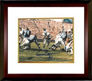 Emerson Boozer Autographed/Hand Signed New York Jets Color 8x10 Photo Custom Framed at Amazon.com
