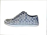 Coach Keeley 8CM Signature Canvas Sneaker Laceless Shoes A1609 Ivory/Blue 8 419CuUyAN L. SL160 Coach Keeley 8CM Signature Canvas Sneaker Laceless Shoes A1609 Ivory/Blue 8