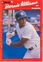 1990 Score Bernie Williams Rookie Baseball Card #619 - Shipped In Protective Display Case!