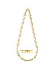 Simon Frank 14k Gold Overlay 24-inch Figaro Necklace