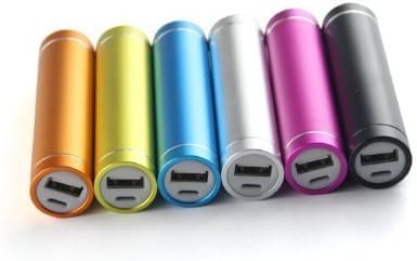 MarketSales502 2600 Mah Lipstick Power Bank Portable Colored Round External Battery Charger for Iphone5 4s 4 3gs I9300 by MarketSales502