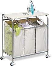 Honey-Can-Do SRT-01196 Rolling Ironing and Sorter Combo Laundry Center