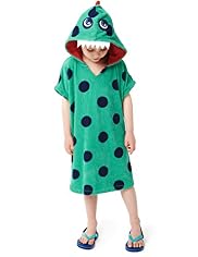 Cotton Rich Dino Spotted Towelling Poncho Top