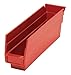 Quantum Storage Systems Economy Shelf Bin Unit (23.63 x 4-1/8" x 4"), Red