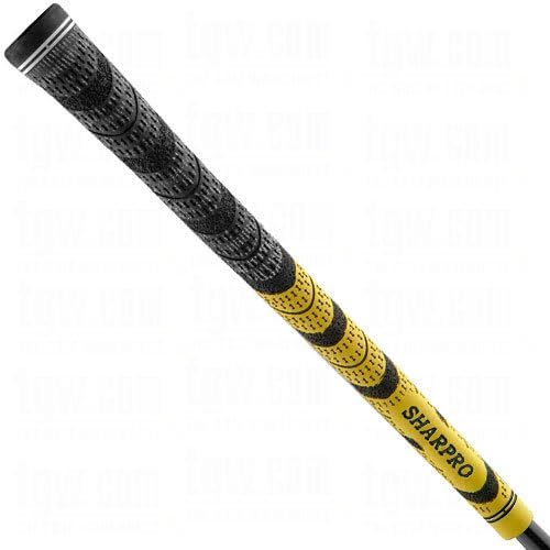 Sharpro Golf Club Grips Dual Compound Cord Black/Yellow