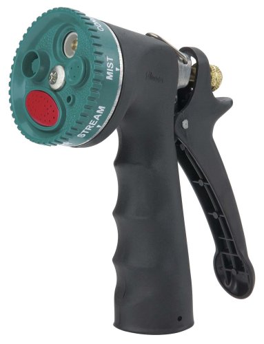 Childrens Toyshop  Outdoor Living : Gilmour Select-A-Spray Comfort Grip Nozzle, #594, Black/Teal