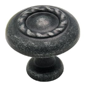 Amerock BP1585-WID Inspirations Rope 1-1 4-Inch Diameter Knob, Wrought Iron Dark by Amerock