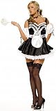 FREE SHIPPING - Sexy French Maid Plus - Women's Sexy Plus Size French Maid Costume Lingerie Outfit by 3WISHES.COM