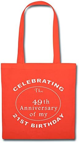 HFYEN 70th Birthday Logo Custom Reusable Shopping Bags, Durable Tote Bag Shopping Bag