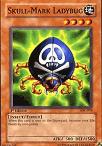 YuGiOh Invasion of Chaos Skull-Mark Ladybug IOC-079 Common