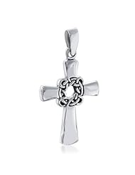 Bling Jewelry 925 Sterling Silver Celtic Cross Pendant