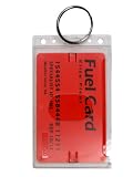 Rigid Fuel Card Holder with Key Ring