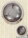 Tuxedo Cufflinks and Studs - Hematite Sliver - "Downtown Fashion"