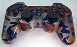 Blue Fall Camouflage Custom Painted Playstation 3 PS3 Wireless Controller Remote