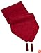 Lenox Holly Damask 90-Inch Runner, Red