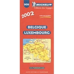 Michelin Belgium-Luxembourg Map No. 909, 5e