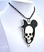 Halloween Skull Hip Hop Black Chained Necklace 30 Inches Long Necklace (BRAND NEW)