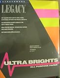 Strathmore Ultra Brights Paper 100 Sheets - 25 each assorteed colors Bright Yellow, Pink , Yellow with tinge of green, Orange