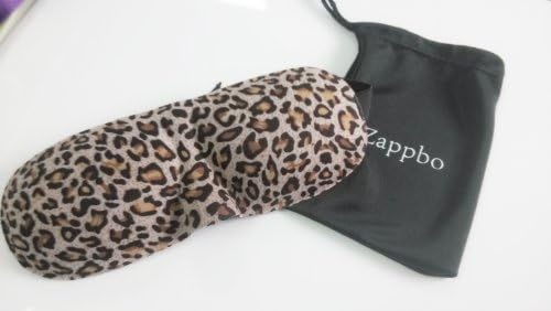 MasksCraft by Zappbo® Silk Milk Yellow Leopard Grain Mask with Carry Pouch for Men and Ladies of All Ages and All Shift Works - 100% Money Back Guarantee - Best Contoured Concave Sleeping Eye Mask Light As a Feather for Sleeping and Relaxation. The color is Black and the Convex Cup Shaped Mask is Essential for tight fit on the face to prevent light from coming in. Also cute and best for Novelty, Kids, Children, Teens and Women.