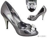 METALLIC JEWEL MIRROR HEEL