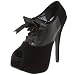 Bordello by Pleaser Women's Teeze-16 Pump,Black Velvet/Black Polyurethane,12 M US