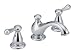 Delta 3578-278 Leland Double-Handle Widespread Lavatory Faucet with Metal Pop-Up, Chrome