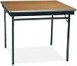 Barricks CL36WA Special Size Folding Table, Square, 36w x 36d x 30h, Walnut