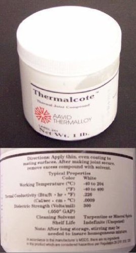 Aavid/Thermalloy Thermalcote Thermal Joint Compound, 1 lb Tub 251G