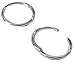 14mm HINGED HOOP EARRINGS in SOLID .925 STERLING SILVER, EASY ON AND OFF STYLE!