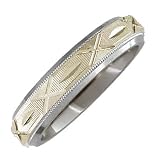 Athene Titanium Ring with 14K Yellow Gold Design
