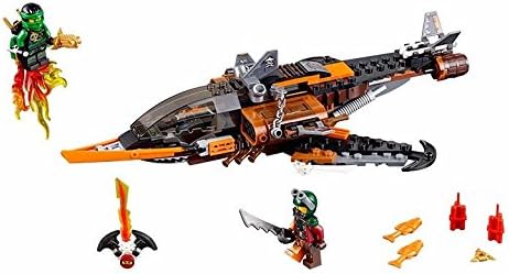 Ninjago Sky Shark Building Blocks Kit with Lloyd and Flintlock Minifigures Compatible with Lego 70601