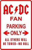 AC DC FAN PARKING sign st music ACDC AC-DC