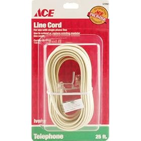 Ace Modular Telephone Line Cord (32998)