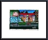 Bus II nuit by BUTCH & PEA 11.75X9.50 Framed with Black Metal Frame