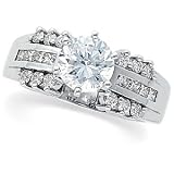 Platinum Diamond Engagement Ring Semimount - 0.67 Ct.