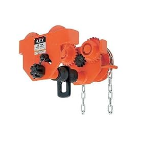 JET 252260 10 GT 10-Ton Capacity Deluxe Heavy Duty Geared Trolley with Hand Chain