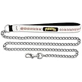 MLB Pittsburgh Pirates Leather Chain Dog Leash