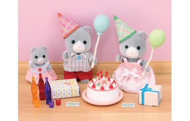 Childrens Toyshop  Toys : Sylvanian Families Birthday Celebration Set
