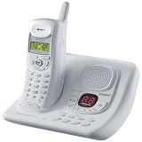 Uniden EXAI-4248 2.4 GHz Analog Cordless Phone with Answering System and Caller ID (White)