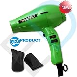 Pibbs TTECO8180 Twin Turbo 3800 Professional Ionic and Ceramic Hair Dryer, Green, 2100 Watt