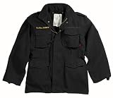 Black Vintage Army M-65 Field Jacket