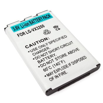 Wireless: LG VX5200 Standard Lithium Ion Battery  900mAh , VX 3400 / VX 3450 / UX210, VX5300 / UX 245 / AX 245