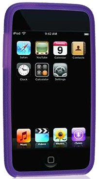 External hard drive:Purple Color Apple iPod touch itouch 2G (2nd Generation) 8GB 16GB 32GB Silicone Skin Case