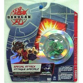 Bakugan Battle Brawlers Special Attack Heavy Metal Delta Dragonoid Ii - Green and Blue by Bakugan