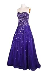 Beaded Crystals Lace Crystal Chiffon Evening Dress/Prom Dress 